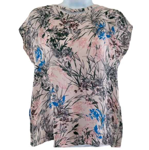 Reiss printed silk top 2 - Picture 1 of 4
